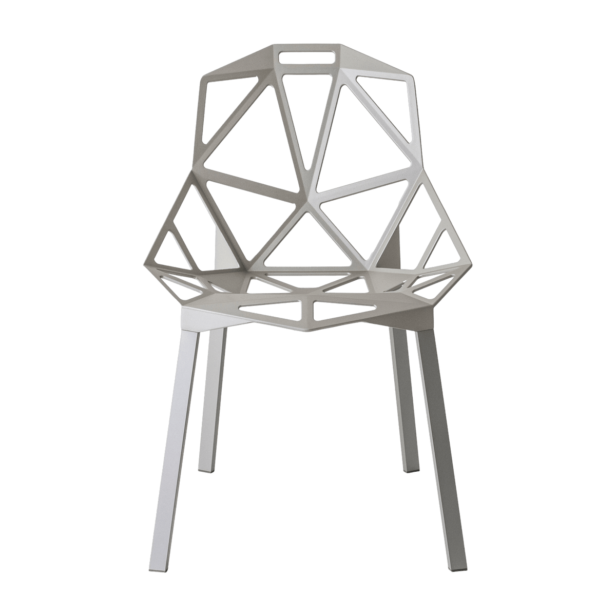 Chaise en aluminium gris clair One - Magis - The Cool Republic