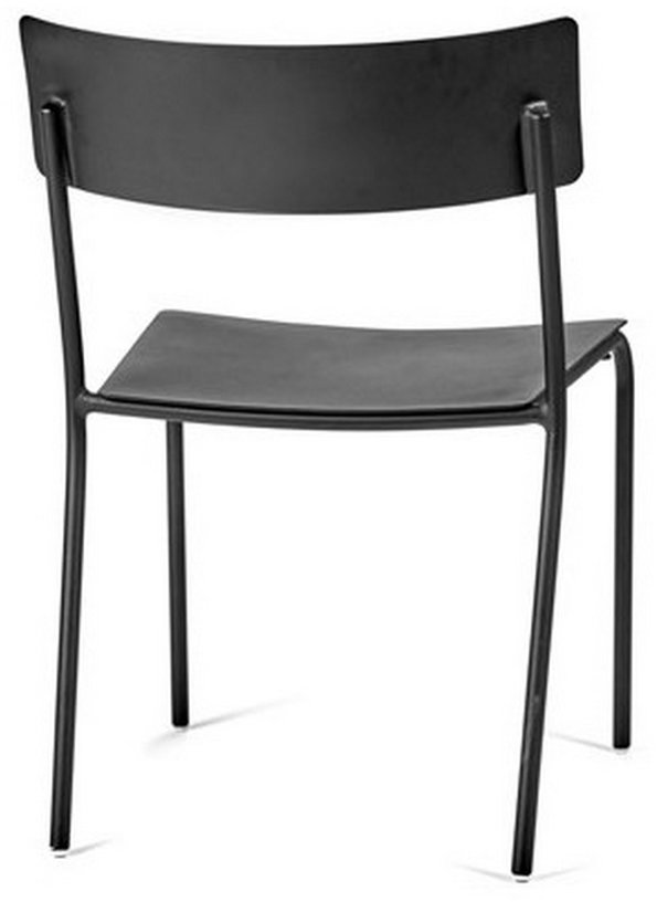 Chaise en aluminium noir August - Serax - The Cool Republic