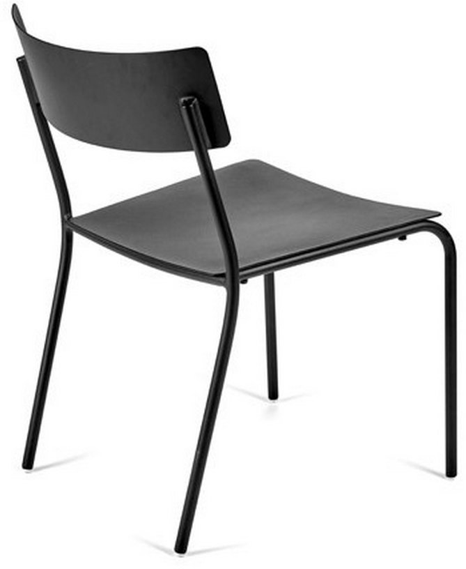 Chaise en aluminium noir August - Serax - The Cool Republic