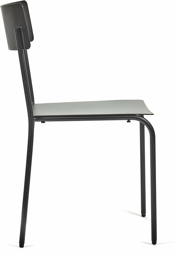 Chaise en aluminium sans accoudoirs noir August - Serax - The Cool Republic