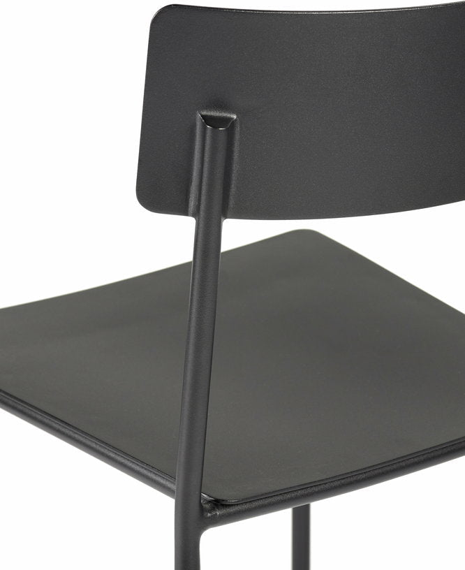 Chaise en aluminium sans accoudoirs noir August - Serax - The Cool Republic