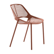 Chaise en aluminium terracotta 51 x 51 cm Niwa - Fast Spa - The Cool Republic