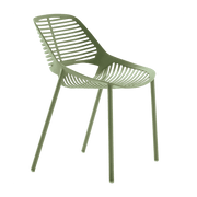 Chaise en aluminium vert 51 x 51 cm Niwa - Fast Spa - The Cool Republic