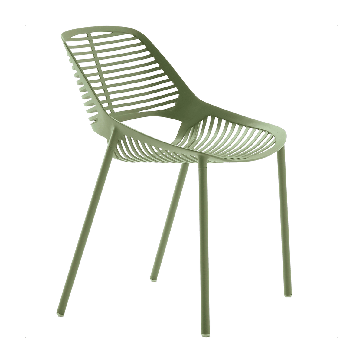 Chaise en aluminium vert 51 x 51 cm Niwa - Fast Spa - The Cool Republic