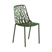 Chaise en aluminium vert 53 x 48 cm Forest - Fast Spa - The Cool Republic