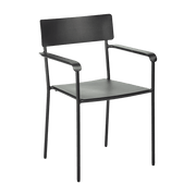 Chaise en aluminum avec accoudoirs noir - Serax - The Cool Republic