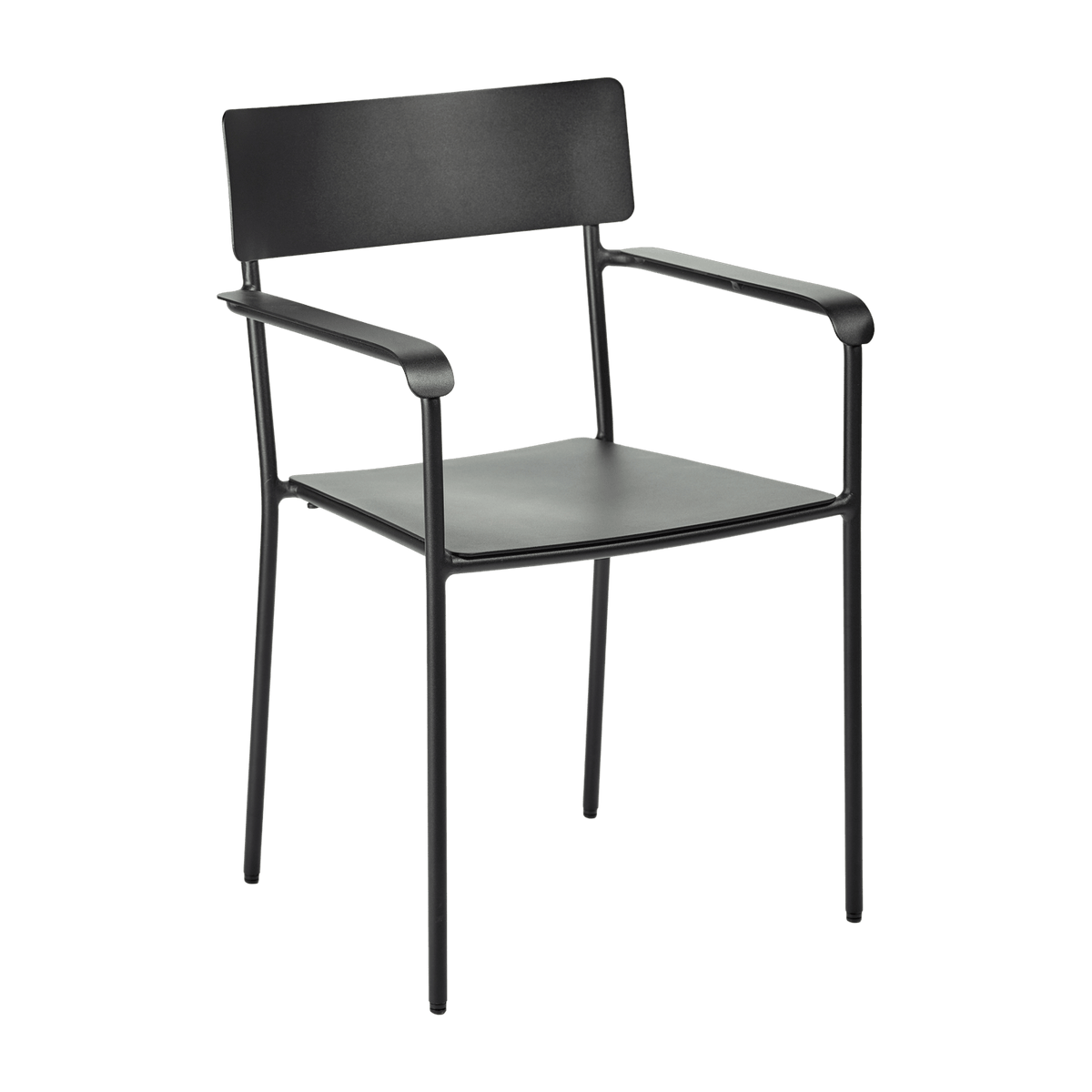 Chaise en aluminum avec accoudoirs noir - Serax - The Cool Republic