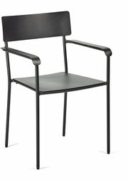 Chaise en aluminum avec accoudoirs noir - Serax - The Cool Republic