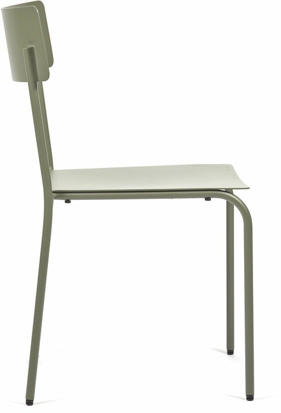 Chaise en aluminum sans accoudoirs vert August - Serax - The Cool Republic