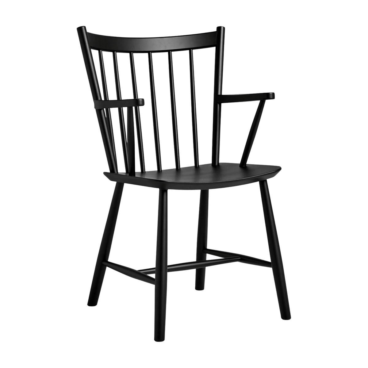 Chaise en bois de chêne noir avec accoudoirs - HAY - The Cool Republic