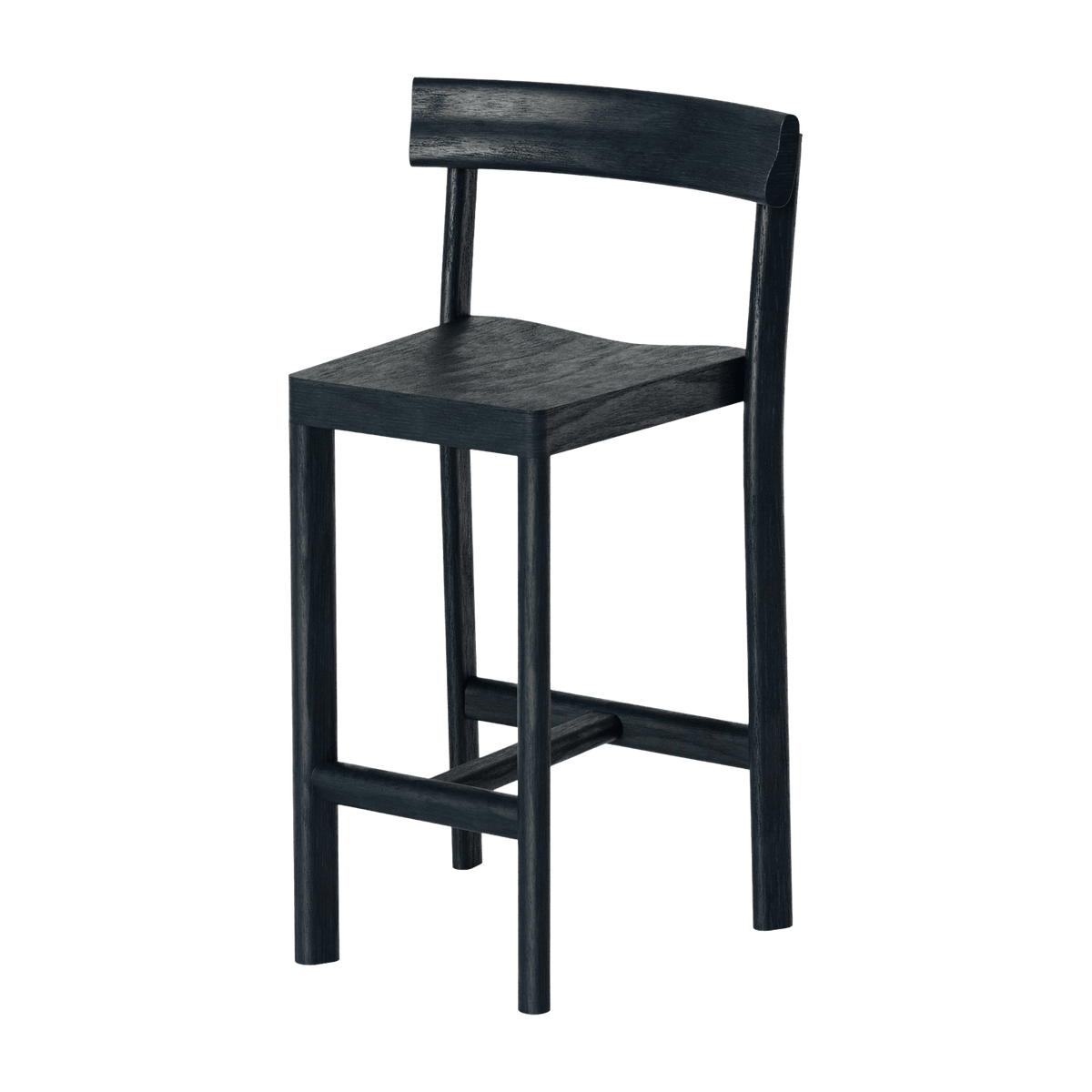 Chaise en bois de chêne noire Galta 75 - Kann Design - The Cool Republic