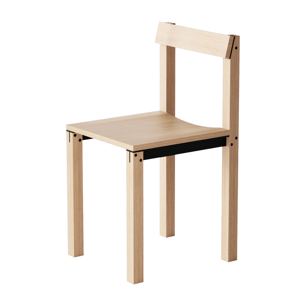 Chaise en bois de chêne Tal - Kann Design - The Cool Republic