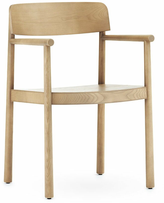 Chaise en bois de frêne avec accoudoirs Timb Tan - Normann Copenhagen - The Cool Republic