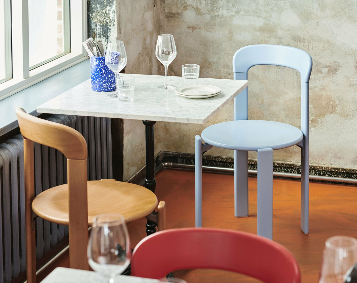 Slate blue beechwood chair Rey - HAY - The Cool Republic