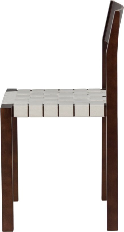 Chaise en bois de hêtre massif brun cacao et sangles naturelles en coton Toli - noo.ma - The Cool Republic