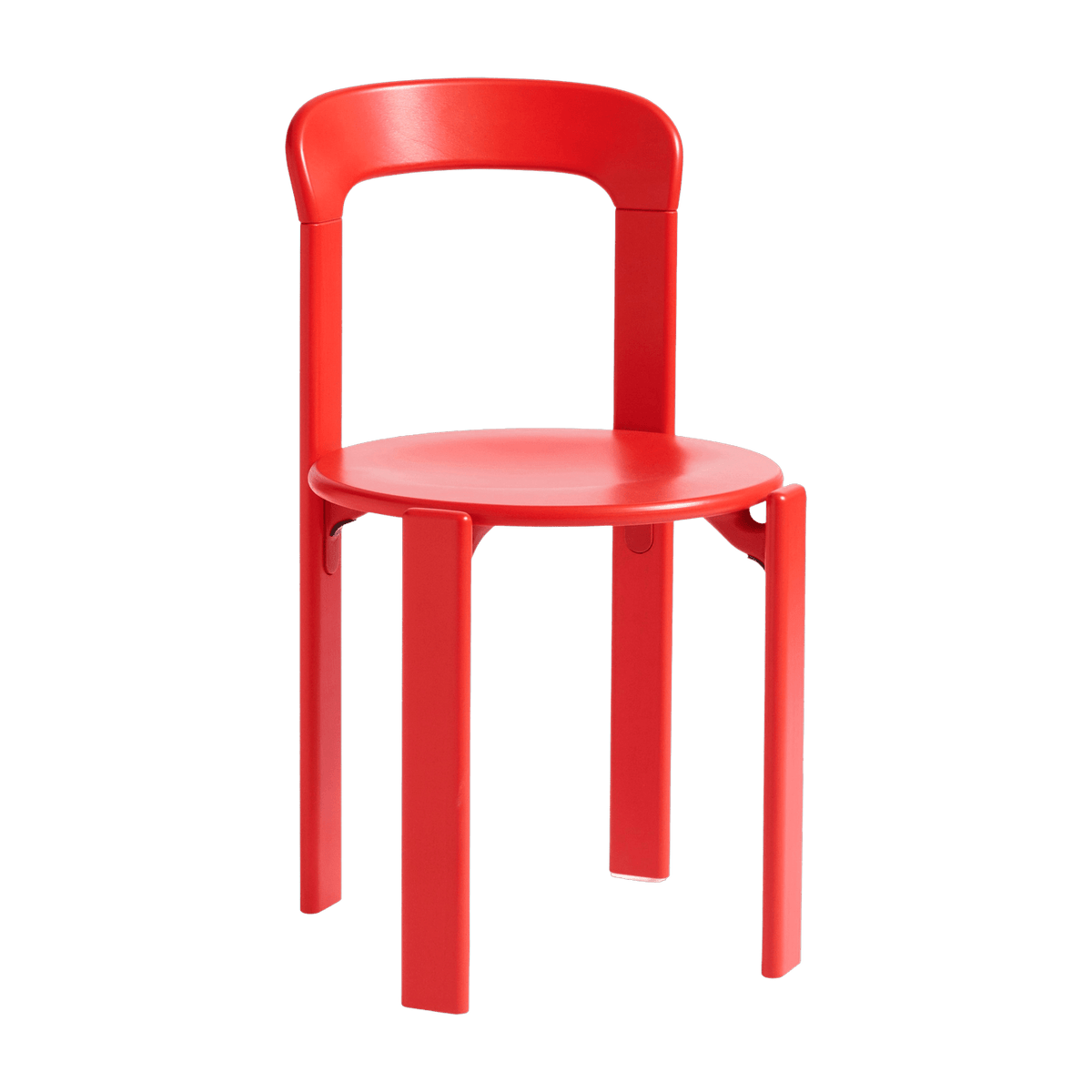 Chaise en bois de hêtre rouge scarlet Rey - HAY - The Cool Republic