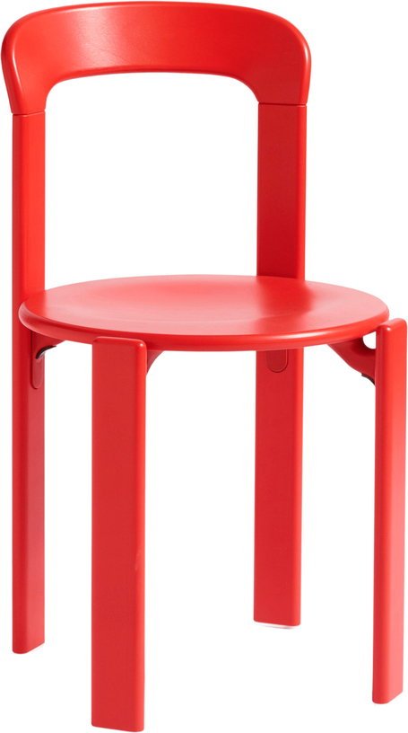 Chaise en bois de hêtre rouge scarlet Rey - HAY - The Cool Republic