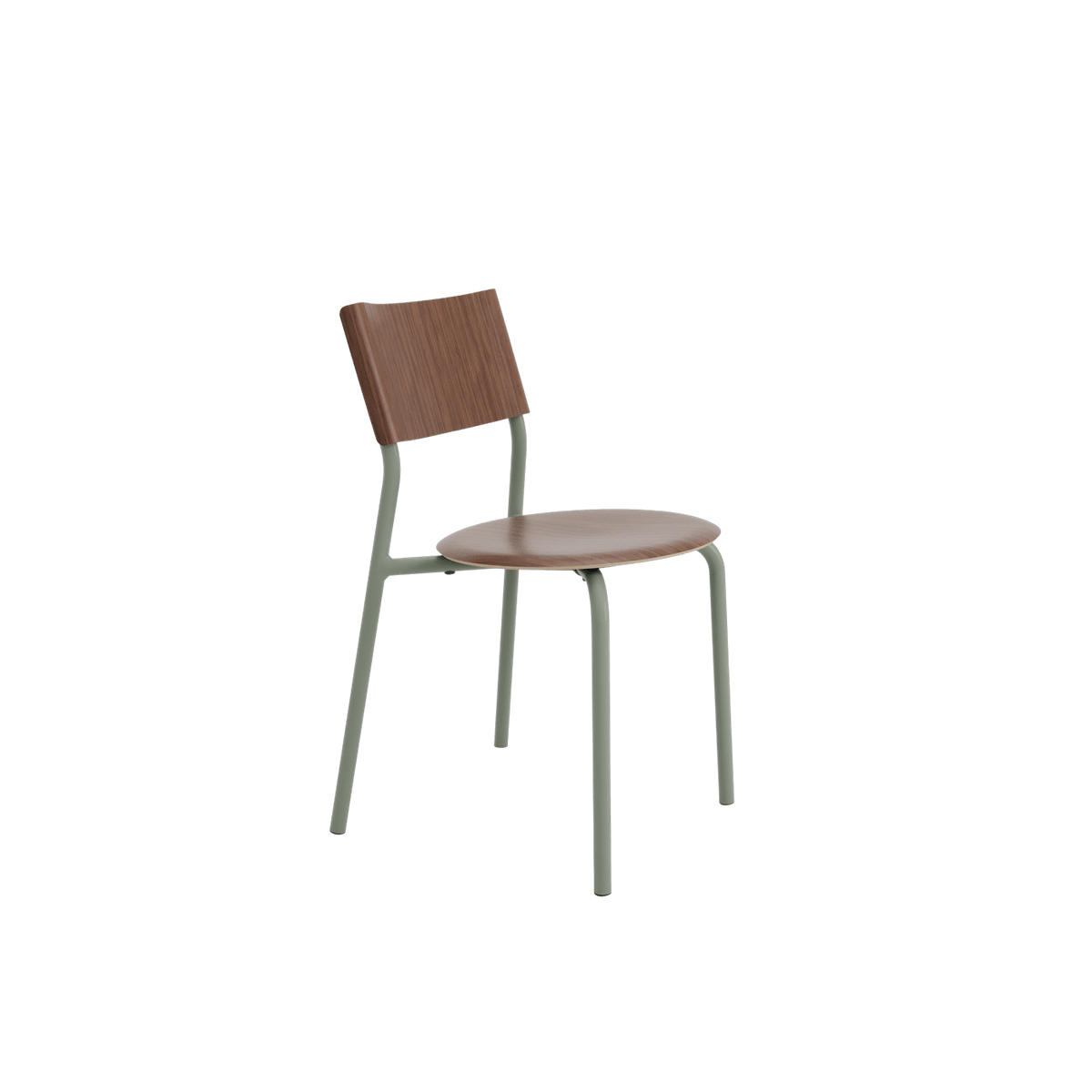 Chaise en bois de noyer et acier gris eucalyptus SSD - TIPTOE - The Cool Republic