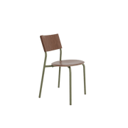 Chaise en bois de noyer et acier vert kaki SSD - TIPTOE - The Cool Republic