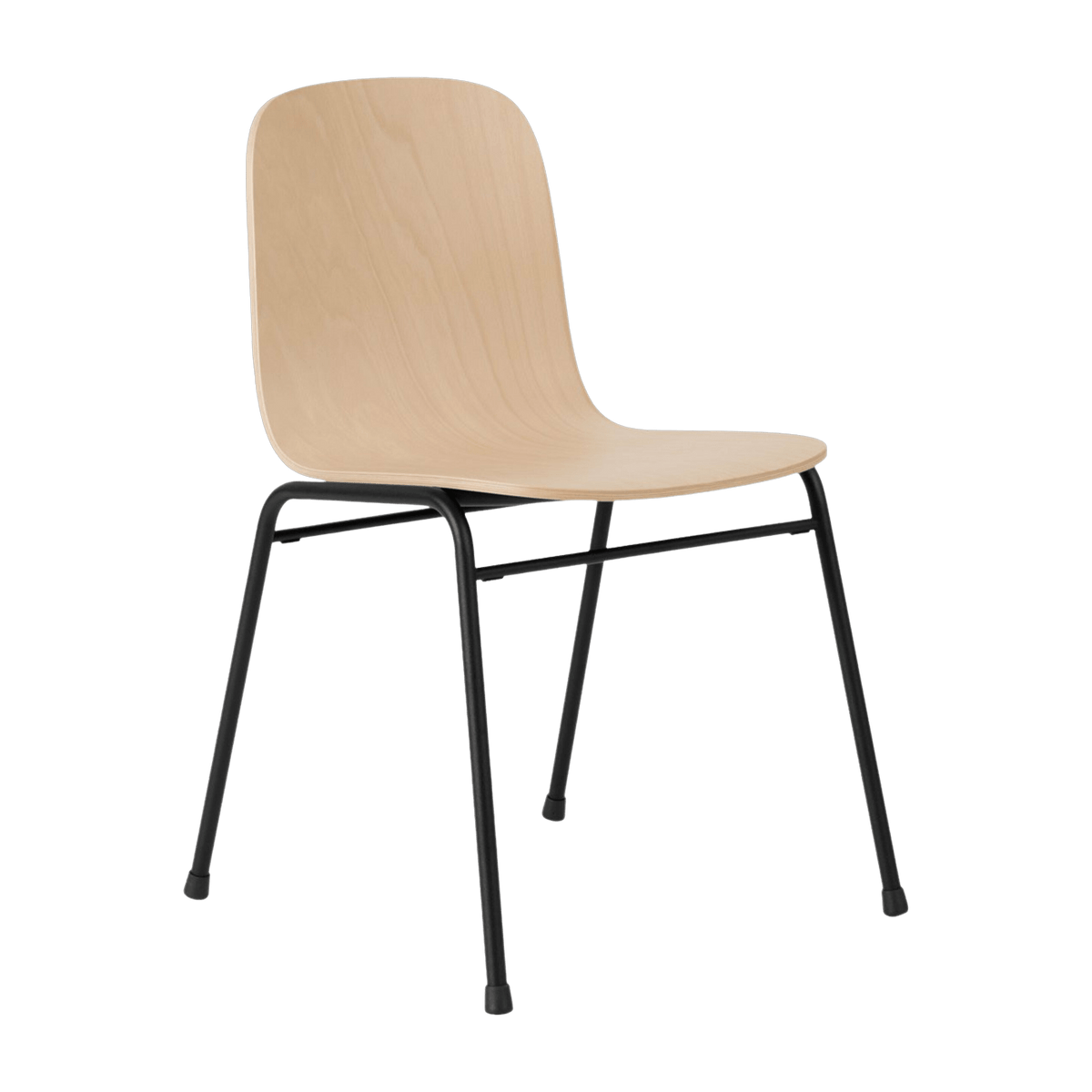 Chaise en bois naturel et cadre noir Touchwood - Hem - The Cool Republic