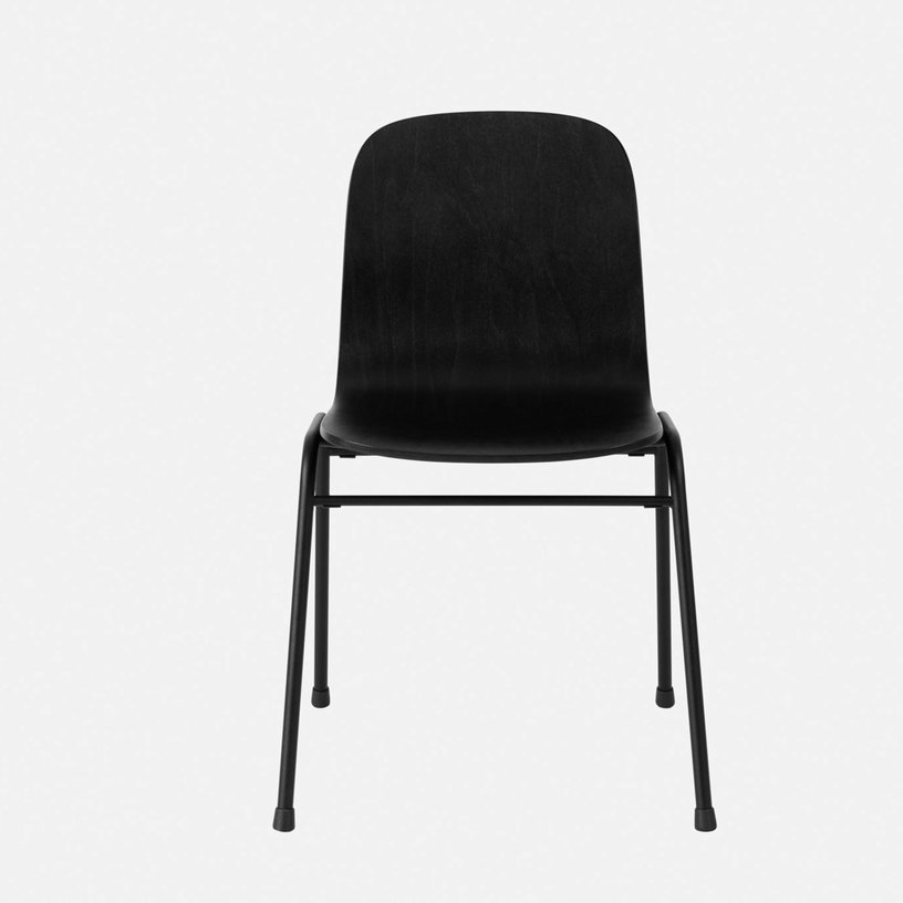 Chaise en bois noir et cadre noir Touchwood - Hem - The Cool Republic