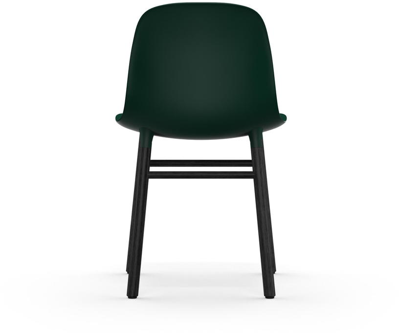 Chaise en bois noir et pp vert Form - Normann Copenhagen - The Cool Republic