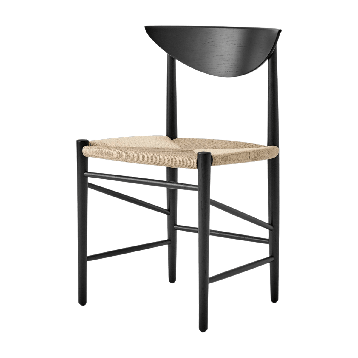 Chaise en bois noir HM3 Drawn - &tradition - The Cool Republic