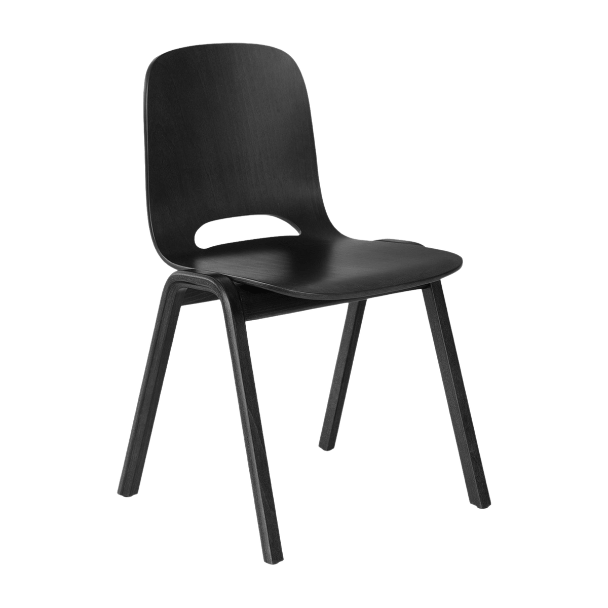 Chaise en bois noir Touchwood - Hem - The Cool Republic
