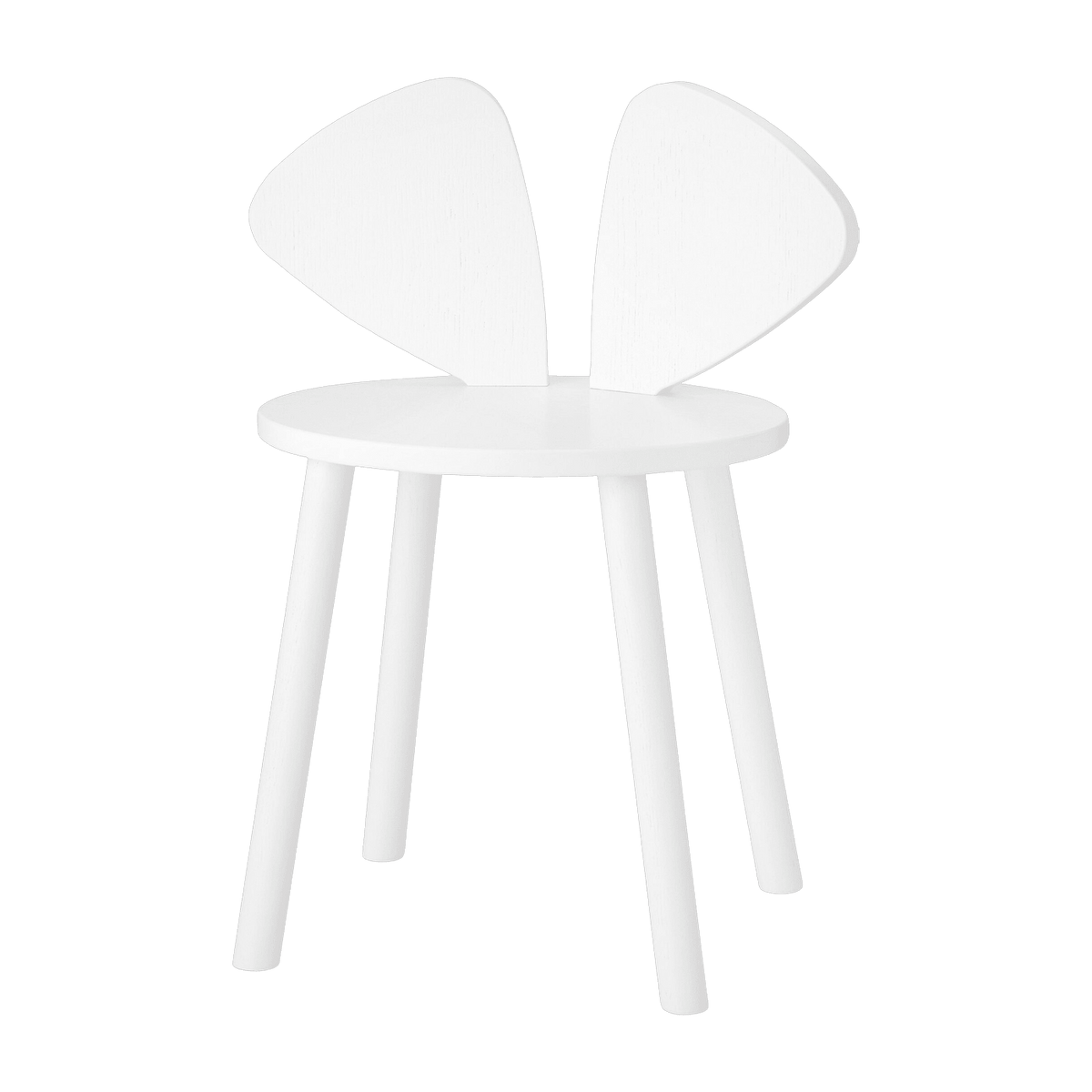 Chaise en bois pour enfant blanche Mouse School - Nofred - The Cool Republic