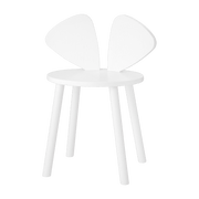 White wooden chair for children Mouse School - Nofred - The Cool Republic