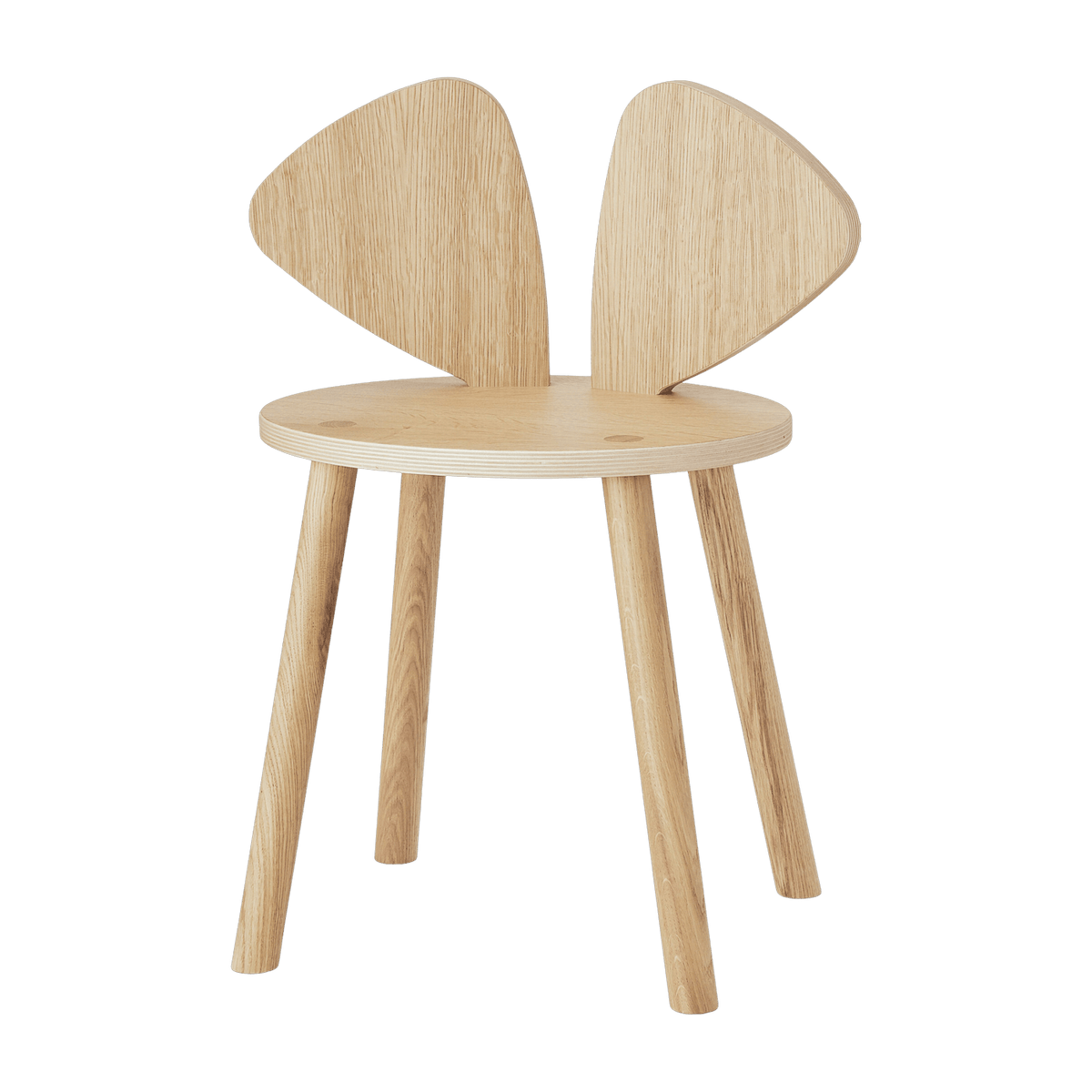 Chaise en bois pour enfant écru Mouse School - Nofred - The Cool Republic