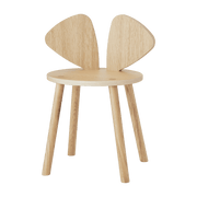 Chaise en bois pour enfant écru Mouse School - Nofred - The Cool Republic