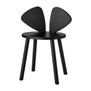 Chaise en bois pour enfant noir Mouse School - Nofred - The Cool Republic