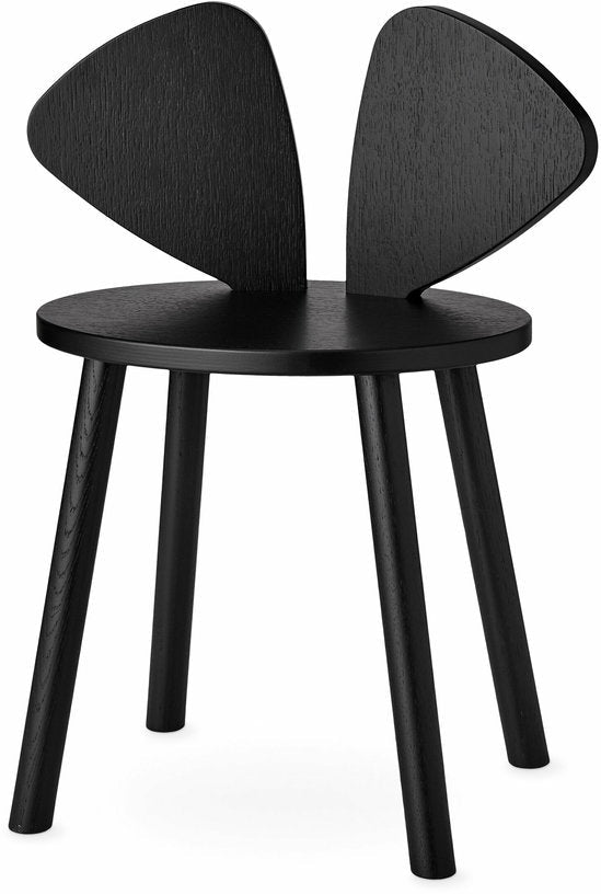 Chaise en bois pour enfant noir Mouse School - Nofred - The Cool Republic