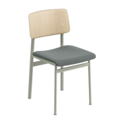 Chaise en chêne et assise vert gris Loft - Muuto - The Cool Republic