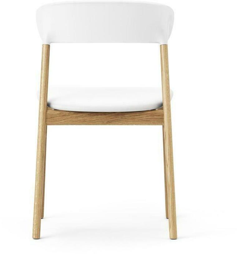 Chaise en chêne et cuir blanc Herit Spectrum Leather blanc - Normann Copenhagen - The Cool Republic