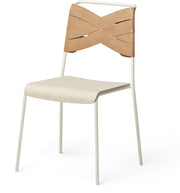 Chaise en chêne et cuir italien tanné Torso - Design house stockholm