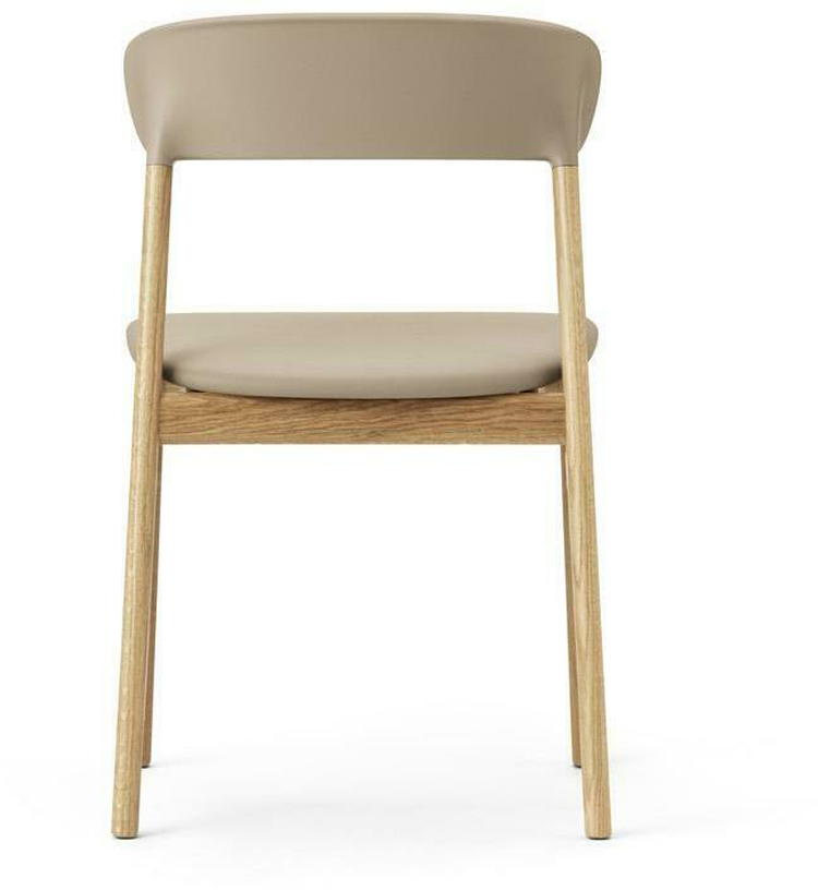 Chaise en chêne et cuir sable Herit Spectrum Leather Sand - Normann Copenhagen - The Cool Republic
