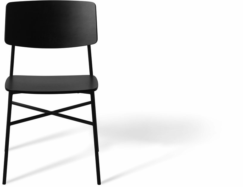 Chaise en chêne et métal noire Paragon - HANDVÄRK - The Cool Republic