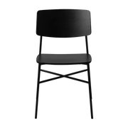 Chaise en chêne et métal noire Paragon - HANDVÄRK - The Cool Republic