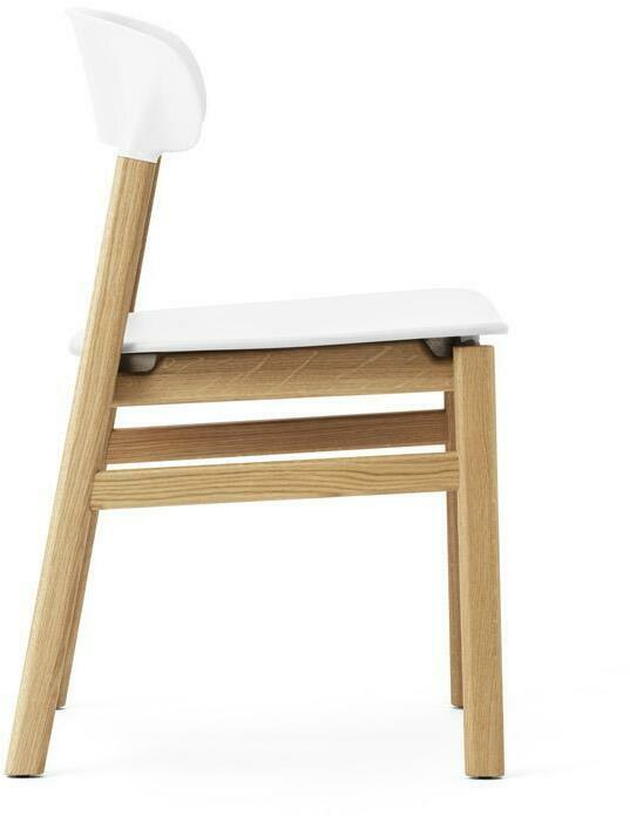 Chaise en chêne et polypropylène blanc Herit blanc - Normann Copenhagen - The Cool Republic