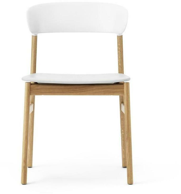 Chaise en chêne et polypropylène blanc Herit blanc - Normann Copenhagen - The Cool Republic