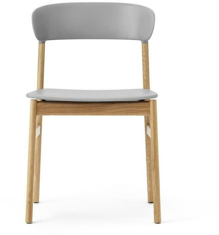 Chaise en chêne et polypropylène gris Herit Grey - Normann Copenhagen - The Cool Republic