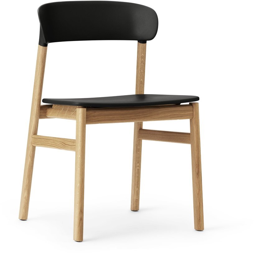 Chaise en chêne et polypropylène noir Herit noir - Normann Copenhagen - The Cool Republic