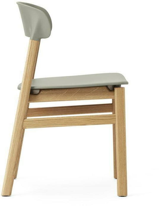 Chaise en chêne et polypropylène vert Herit Dusty vert - Normann Copenhagen - The Cool Republic