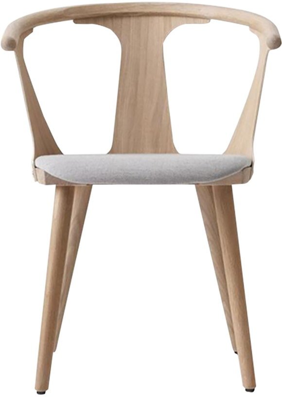Chaise en chêne et tissu gris SK2 In Between - &tradition - The Cool Republic