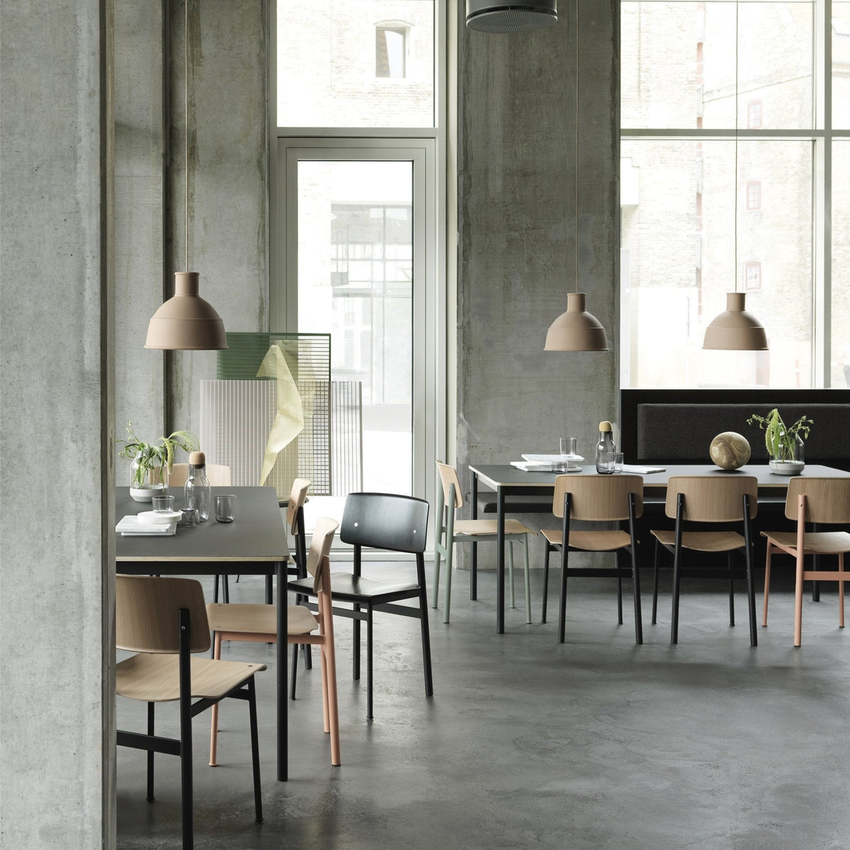 Chaise en chêne et vert gris Loft - Muuto - The Cool Republic