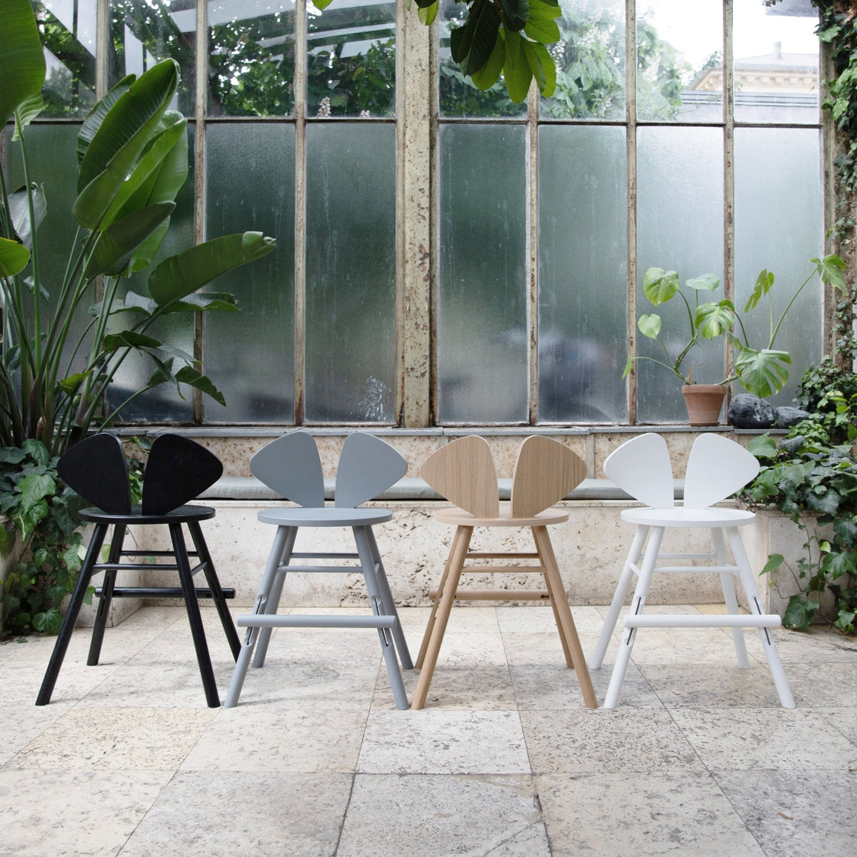 Chaise en chêne gris L Mouse - Nofred - The Cool Republic