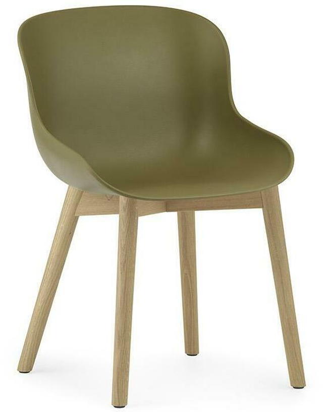 Chaise en chêne laqué et pp olive Hyg - Normann Copenhagen - The Cool Republic