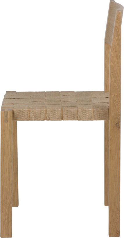 Chaise en chêne massif et sangles naturelles en jute Toli - noo.ma - The Cool Republic